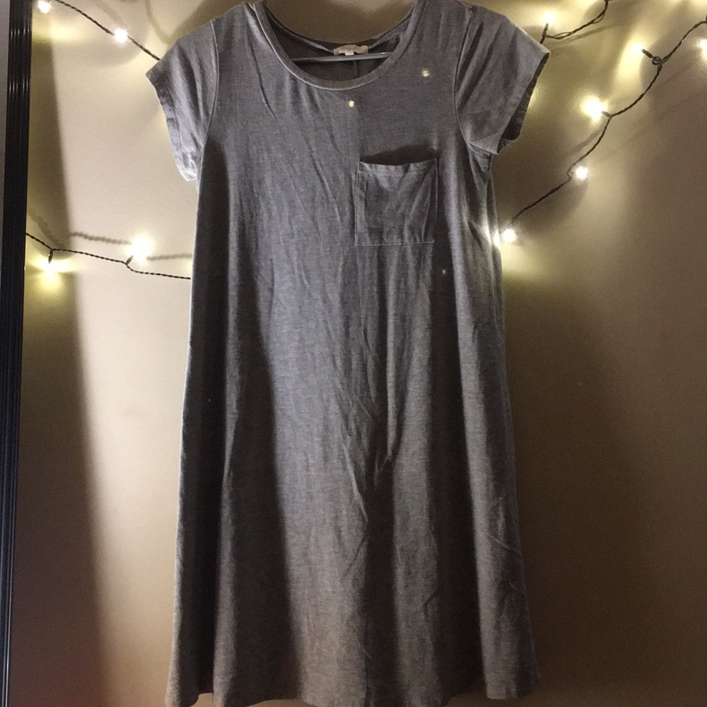 Grey T-shirt dress